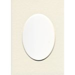 5x7 Oval Mat Antique White