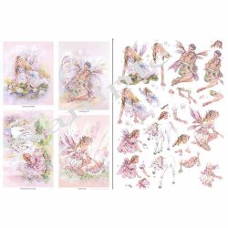 3D Precut Sheet - Fairy Poppets -Waterlilies/ Love/Unicorn/Cradl