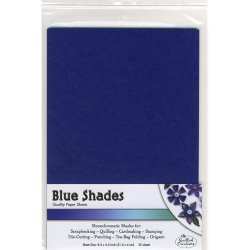 Blue Shades Paper Sheets - Quilled Creations