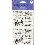 Many Thanks Captions Stickers - GT