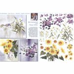 3D Precut Sheet - Lily/Sunflowers/Clematis