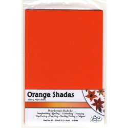 Orange Shades Paper Sheets - Quilled Creations
