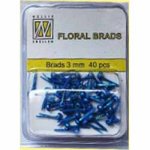 Glitter Brads - 3mm - Sapphire