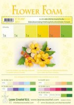 Flower Foam Set 4 Yellow Colors