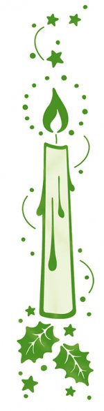 Border Embossing Folder - Candle