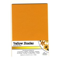 Yellow Shades Paper Sheets - Quilled Creations