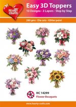 Flower Bouquets 3D Toppers