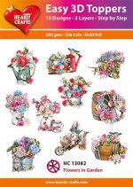 Flowers in Garden 3D Toppers
