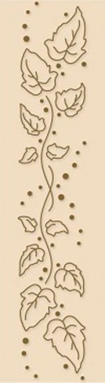 Border Embossing Folder - Ivy Swirl