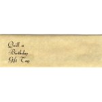 Quill A Birthday Gift Tag