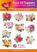 Vintage Roses 3D Toppers
