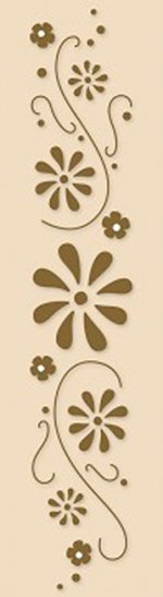 Border Embossing Folder - Flower Swirls
