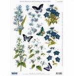 3D Precut Sheet - Hyacinth & Bellflower