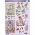 3D Precut Sheet - Spring Garden Girls