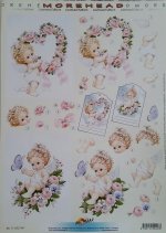 3D Cutting Sheet - Flower Wreath & Butterfly - Morehead