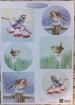 Cutting Sheet - Birds in Winter