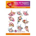 Umbrellas/Flowers 3D Toppers
