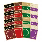 Festive Square Pocket Pad Apertures - Gold