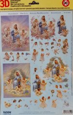 3D Precut Sheet - Madonna with Little Angels