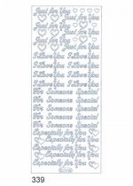 Stickers - Just For You / Someone Special - Silver