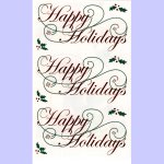 Happy Holidays Stickers - GT RF