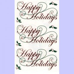 Happy Holidays Stickers - GT RF