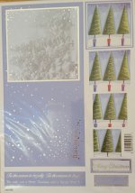 3D Pyramid Card Kit - Christmas Trees