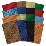 Stained Glass Christmas Foiled Edge-to-Edge Cardstock