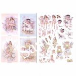 3D Precut Sheet - Fairy Poppets - Garden Flowers 2