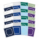 Festive Square Pocket Pad Apertures - Silver