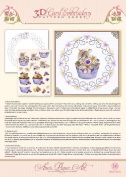 Cupcakes Paper Embroidery Pattern