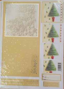 3D Pyramid Card Kit - Christmas Tree