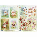 3D Precut Sheet - Cream Quackers - Flower Bouquets