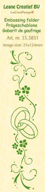 Border Embossing Folder - Marriage