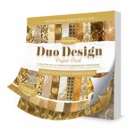 Duo Design Paper Pad - Gilded Elegance & Brushed Gold