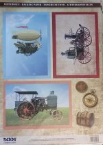 3D Pearlized Precut Sheet - Air Ship & Steamers