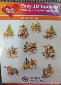 Christmas Moose 3D Toppers