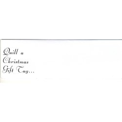Quill A Christmas Gift Tag