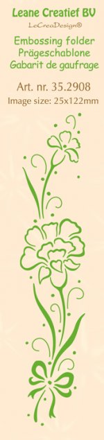 Border Embossing Folder - Carnation