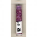 15/0 Raspberry Lined Crystal AB