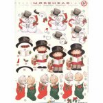 3D Precut Sheet - Snowman/Caroller/Kitty - Morehead