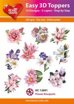 Flower Bouquets 3D Toppers