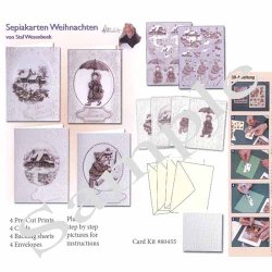 3D Card Kit - Traditional Christmas Cards