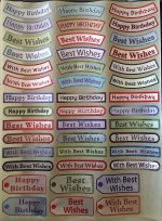 Metallic Sticker Sheet - Birthday/Best Wishes (Boys)