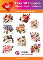 Flower Envelopes 3D Toppers