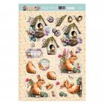 Garden Visitors Decoupage Topper Sheet