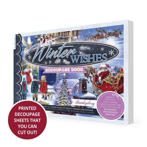 Winter Wishes Decoupage Book - Click Image to Close